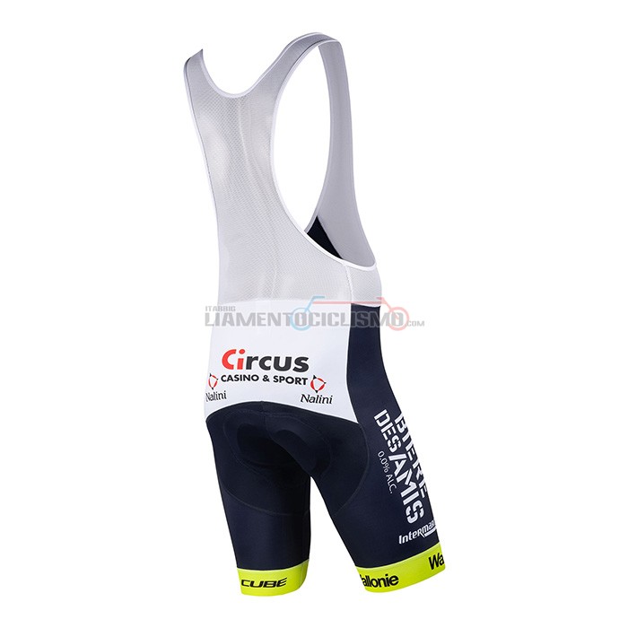 Abbigliamento Ciclismo Wanty-Gobert Cycling Team Manica Corta 2022 Bianco Blu